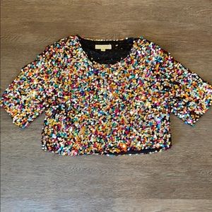 Sequin Crop top